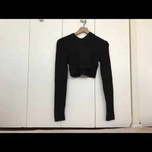 Black warmup hoodie
